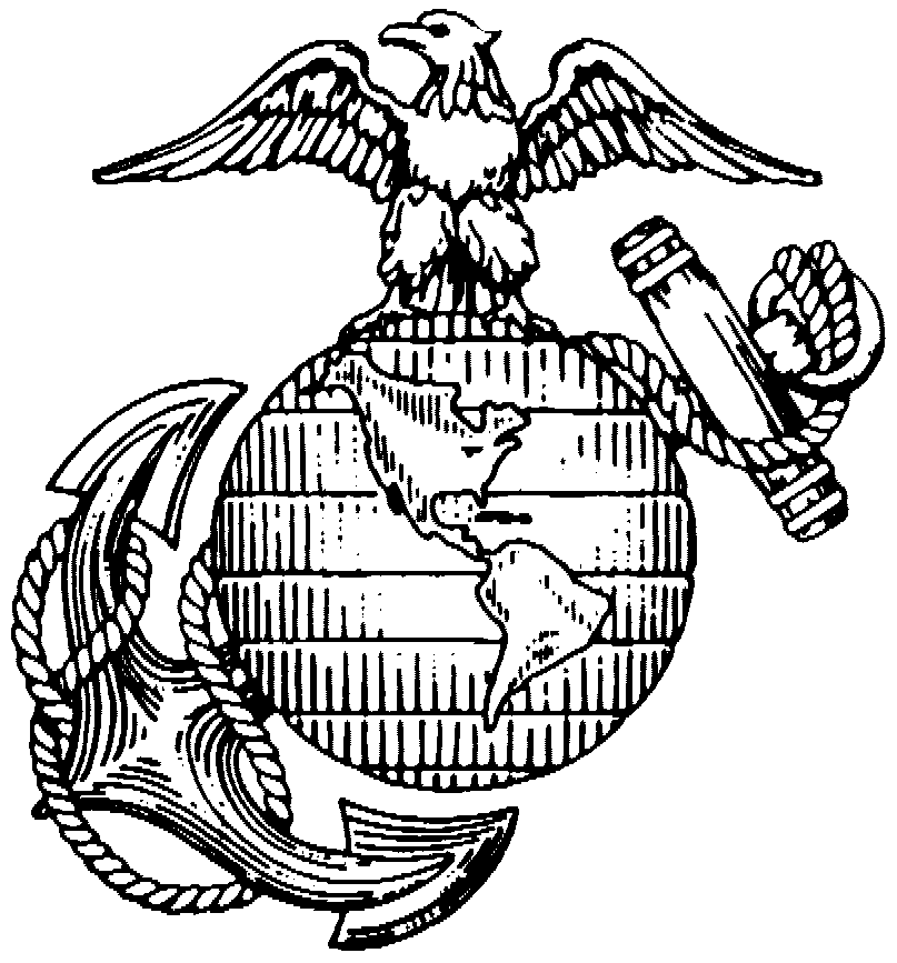 Eagle Globe And Anchor Coloring Pages